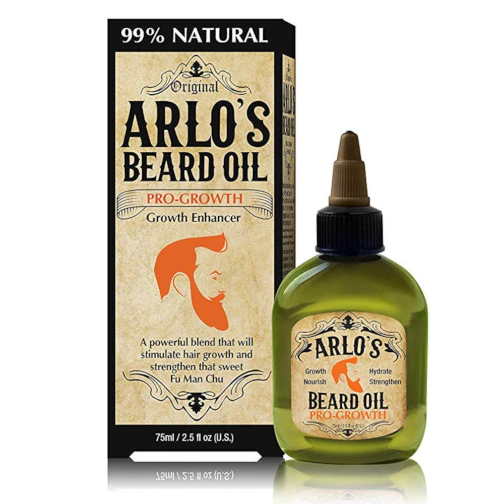 Arlo's Aceite para barba original en botella, hidratación suave para el vello facial.