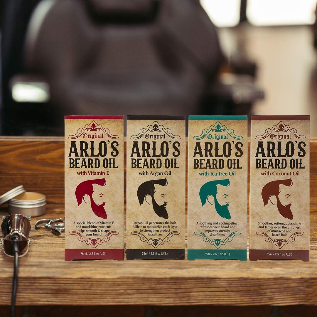 Arlo's Aceite para barba original, hecho en Estados Unidos para calidad.