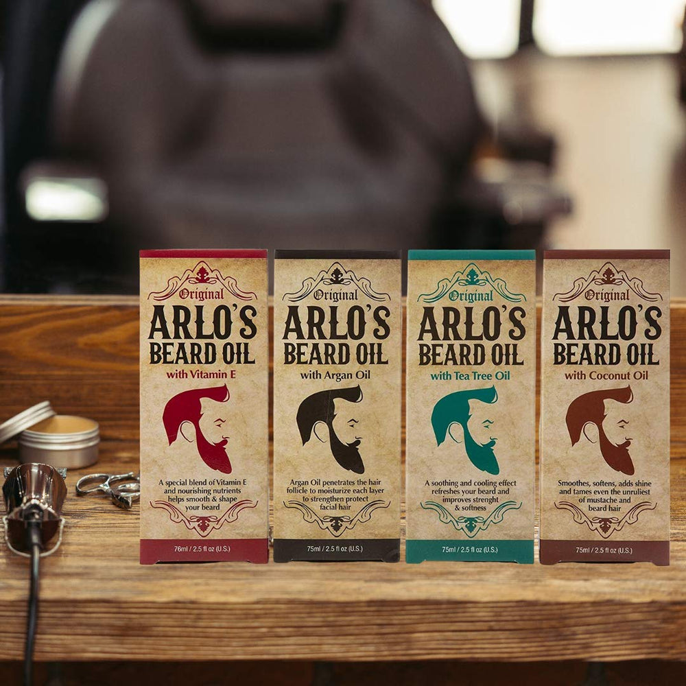 Arlo's Aceite para barba original, hecho en Estados Unidos para calidad.