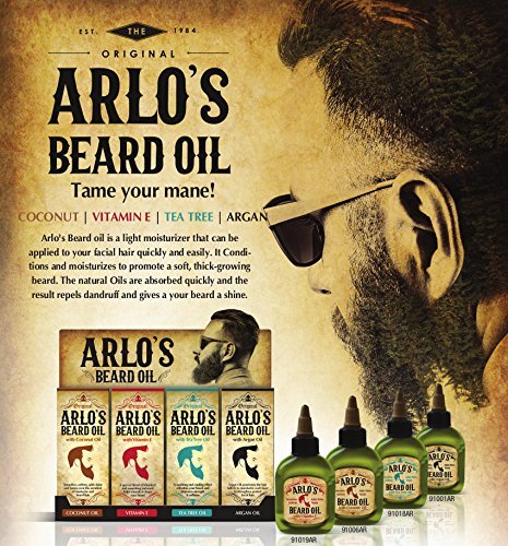 Arlo's Aceite para barba original, ingredientes naturales para cuidado diario.