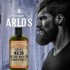 Arlo's dos-en-uno acondicionador-barba suaviza cabello y piel.