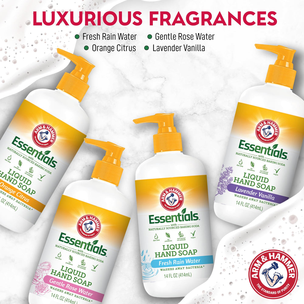 Arm & Hammer jabon liquido con aroma a naranja en el baño