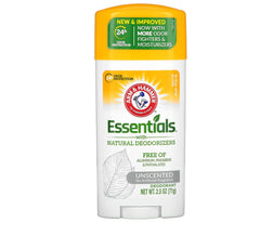 ARM & HAMMER Esenciales barra desodorante natural sin perfume 2.5 oz control de olor diario