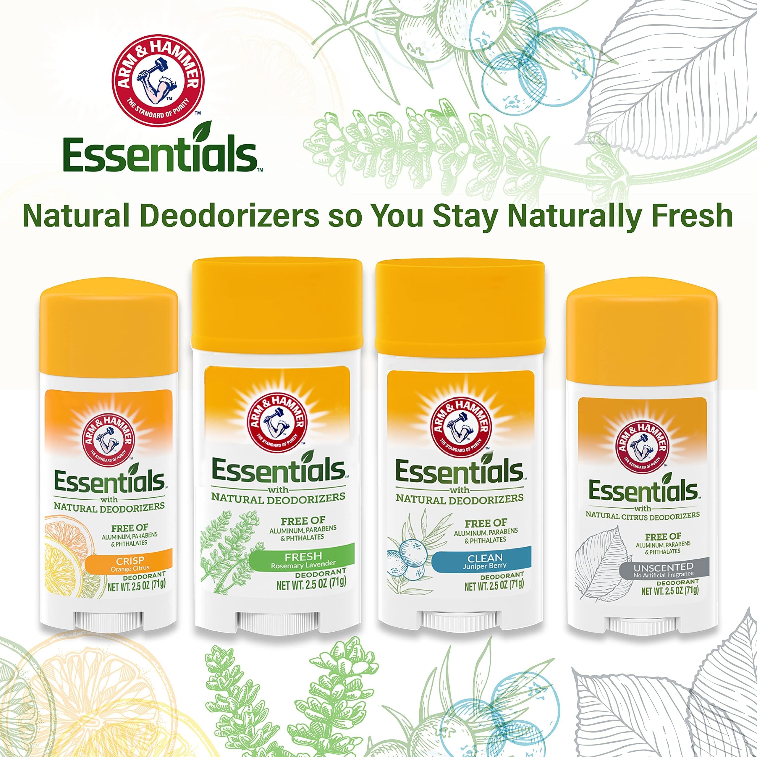 Arm & Hammer Essentials sin parabenos para piel sensible.