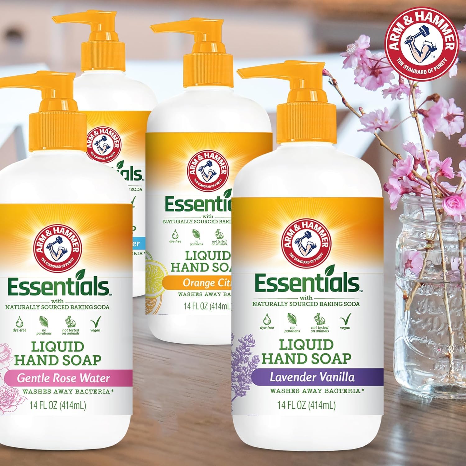 Arm & Hammer organic ingredients closeup highlights skin-friendly formula