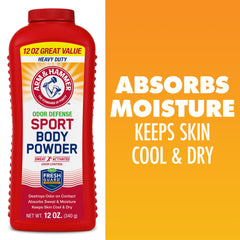 Application sur la peau Arm & Hammer, produit léger et frais après la douche