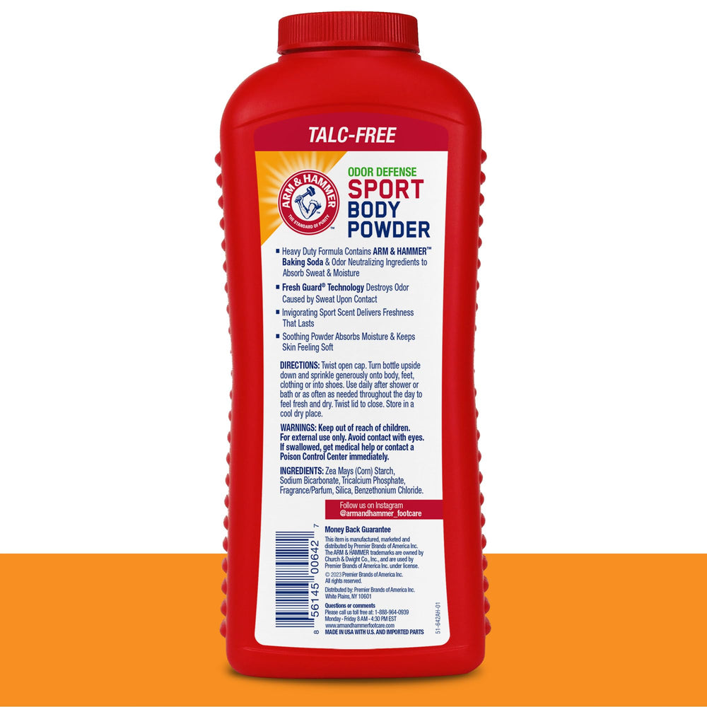 Bouchon du produit Arm & Hammer, facile à manipuler pour doser la poudre