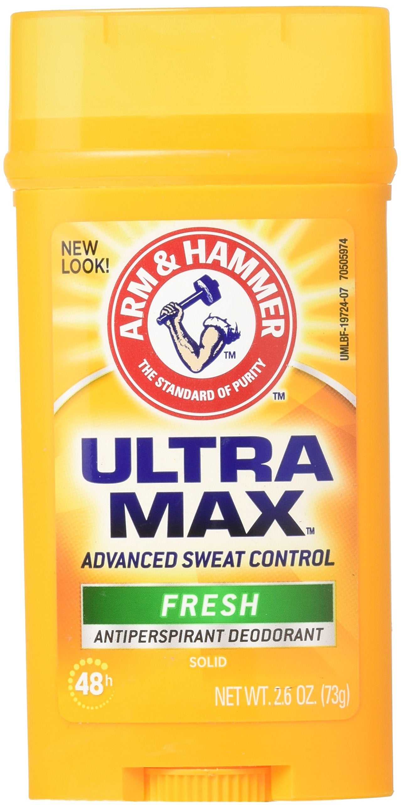 Arm & Hammer Ultra Max desodorante sólido con fragancia fresca para uso diario.