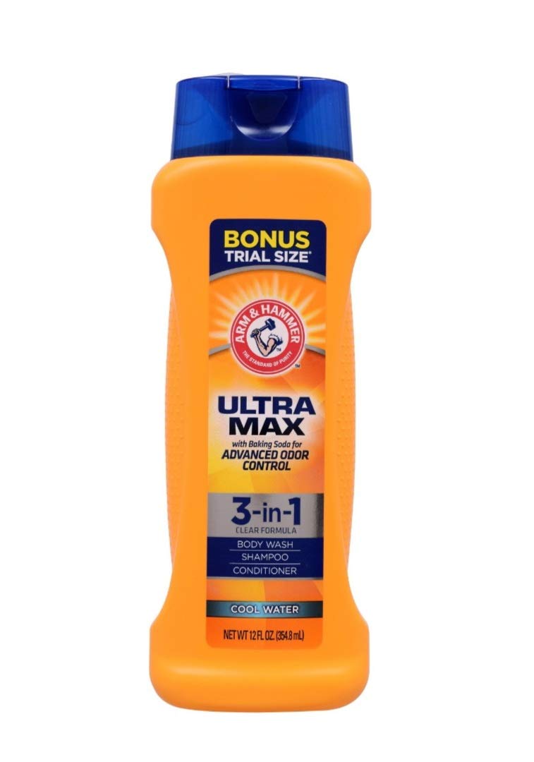 Botella Arm & Hammer Ultra Max 3-en-1 con aroma cedro y ozono marino, uso diario