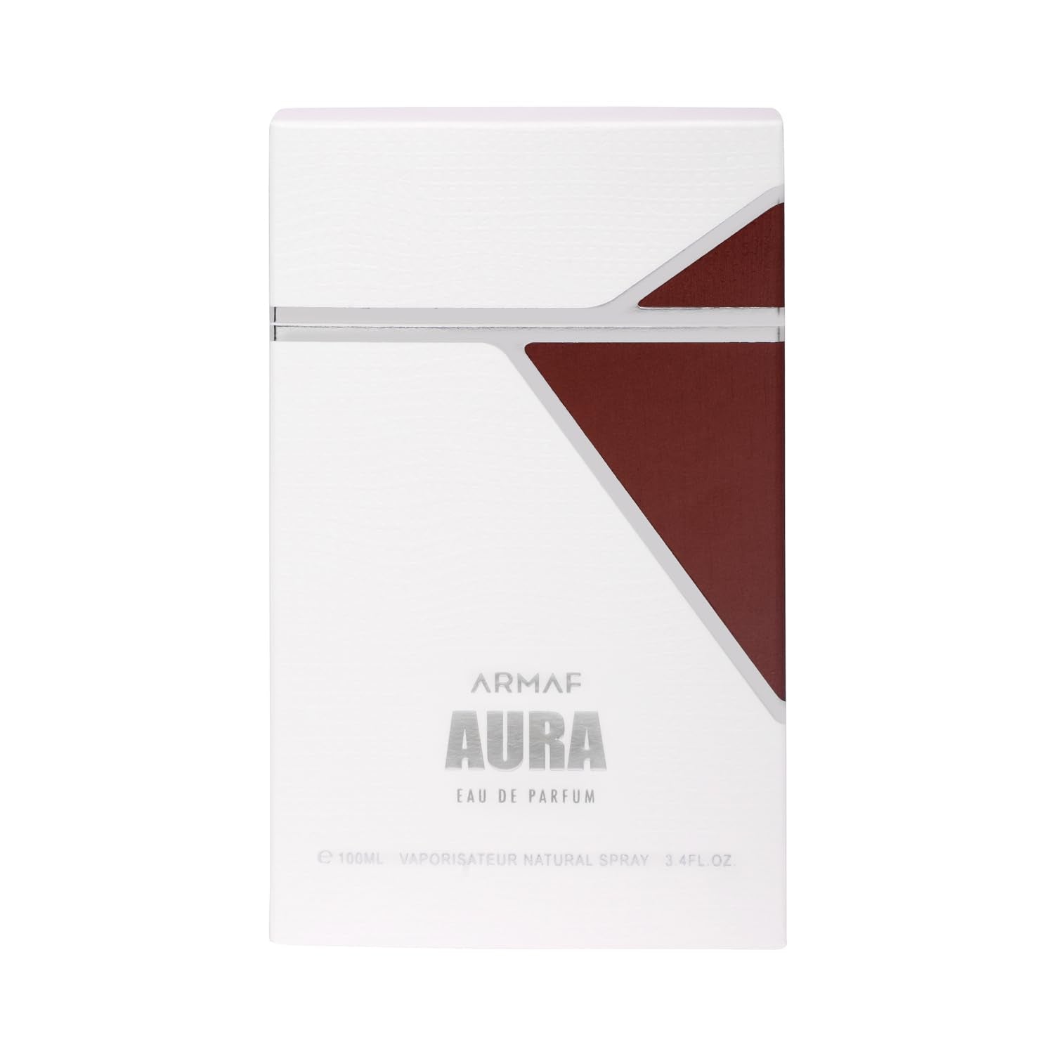 Armaf Aura notas de fondo: almizcle, ámbar, sándalo y vetiver, estela cálida.