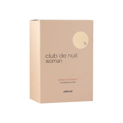 Close-up of Armaf Club De Nuit 2.37 Extrait cap and glass for long-lasting allure.