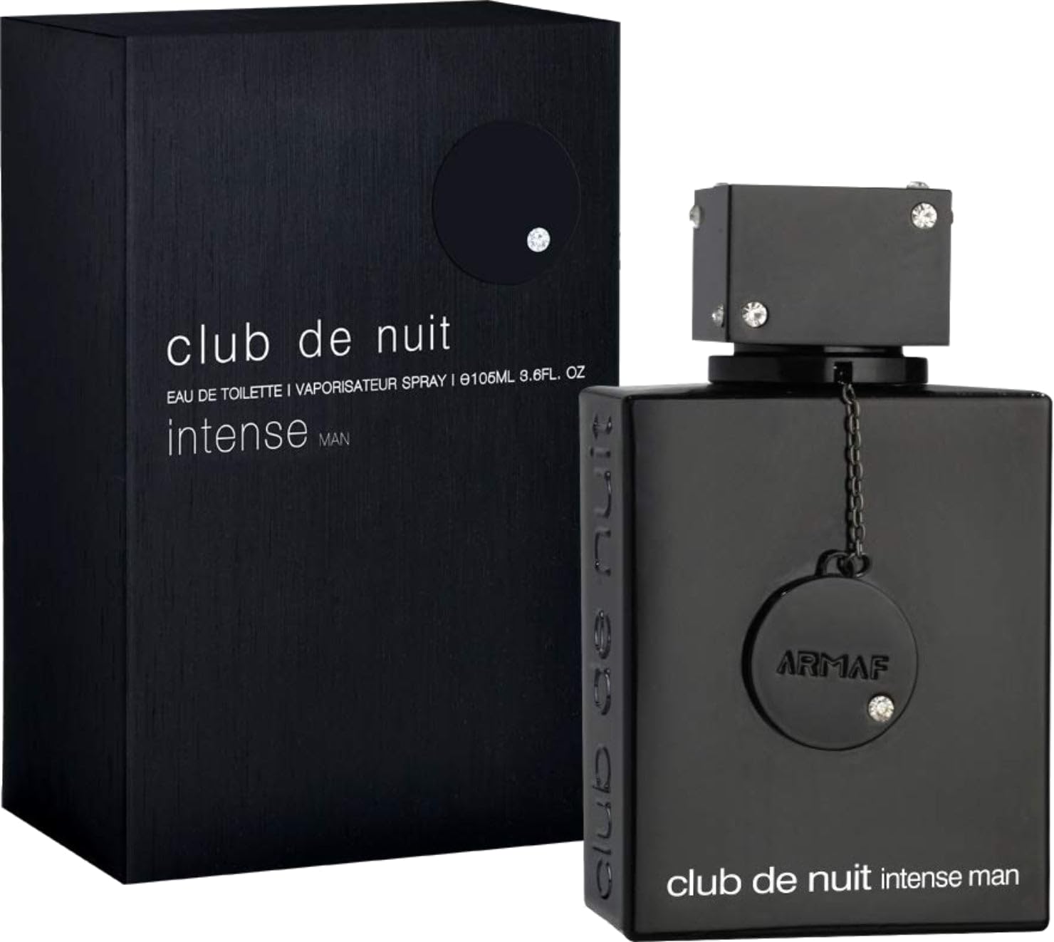 Armaf Club de Nuit Intense caja de empaque atractiva para regalo y presentación premium.