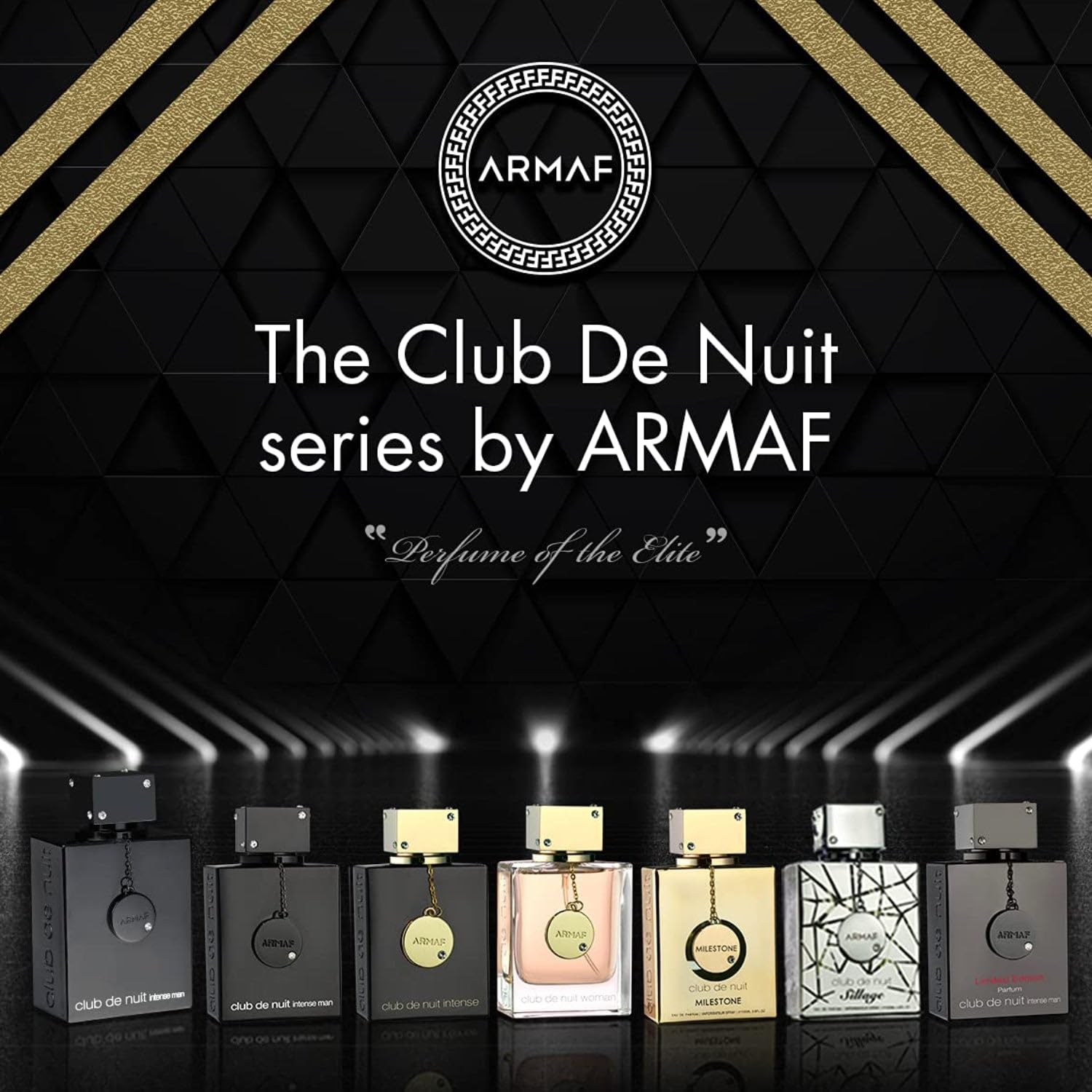 Armaf Club de Nuit Intense etiqueta frontal clara para reconocimiento de marca.