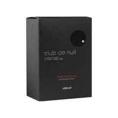 Armaf Club de Nuit Intense Extrait, detalle frasco, perfil olfativo profundo para noches memorables