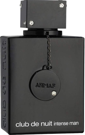 Armaf Club de Nuit Intense frasco frontal elegante para uso nocturno y presencia duradera.