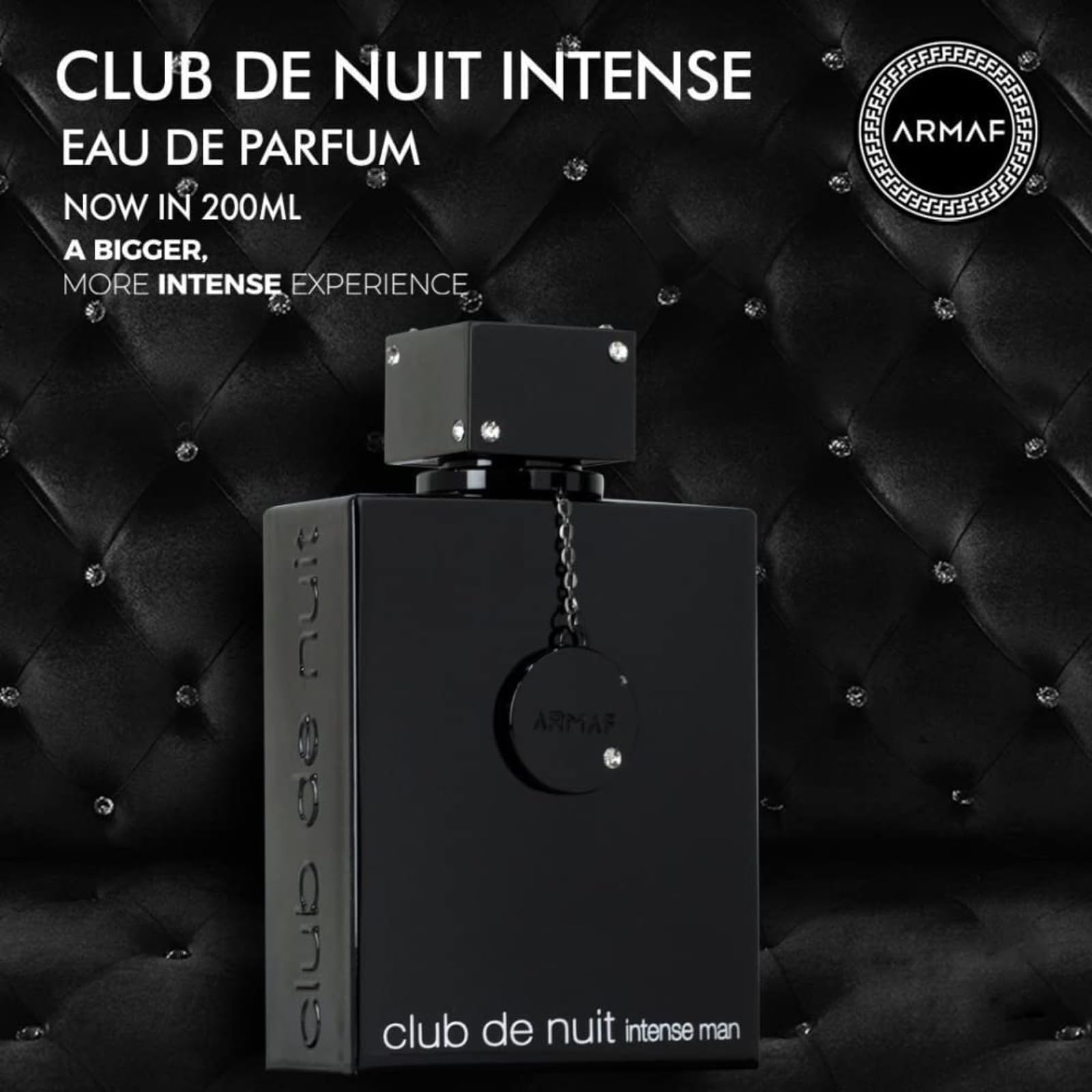 armaf club de nuit intense hombre frasco vista cercana para apreciar su diseño
