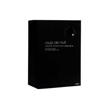 Armaf Club de Nuit Intense Man, empaque de lujo que inspira confianza al comprar.