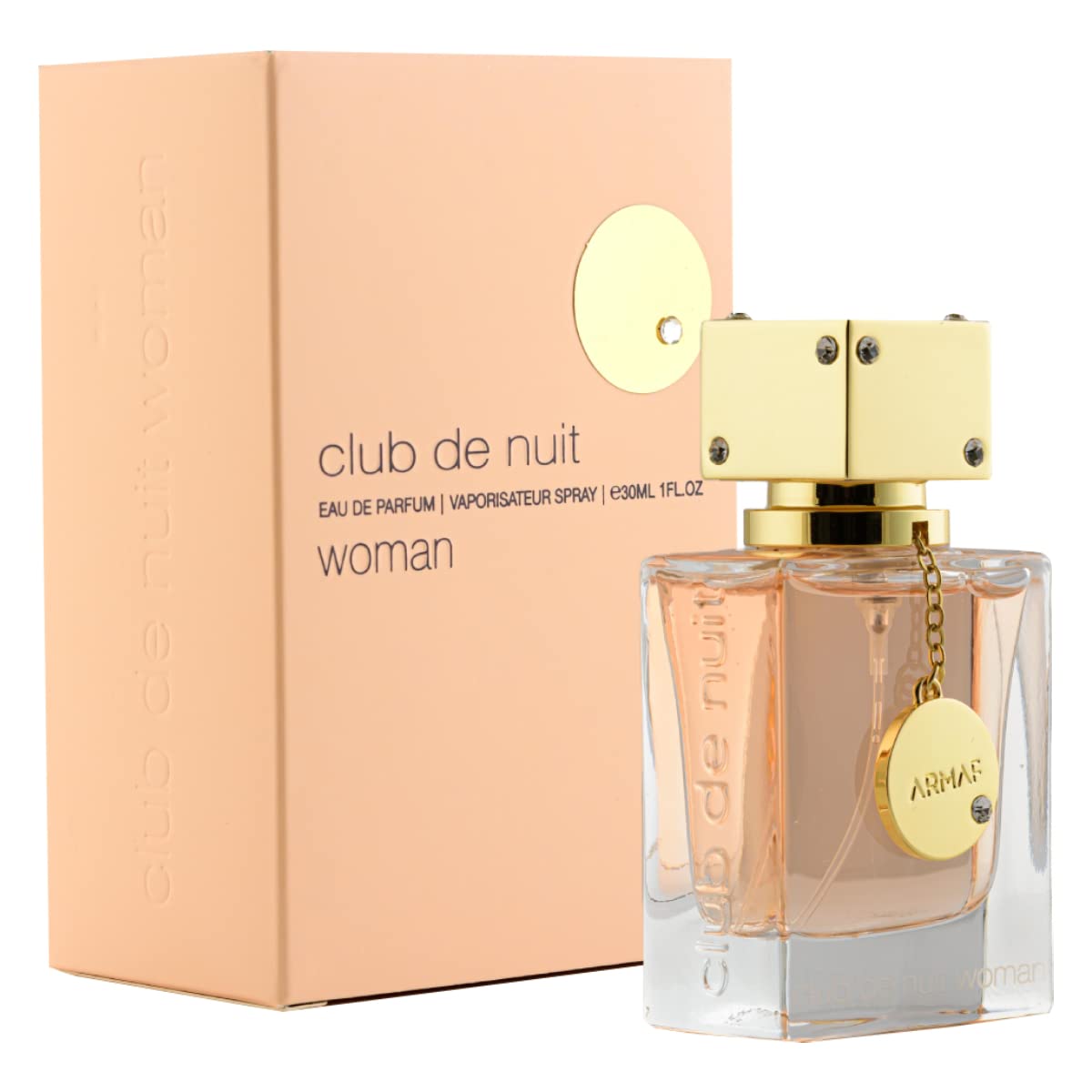 Armaf Club de Nuit Ladies, botella frontal, perfume floral frutal para momentos especiales.