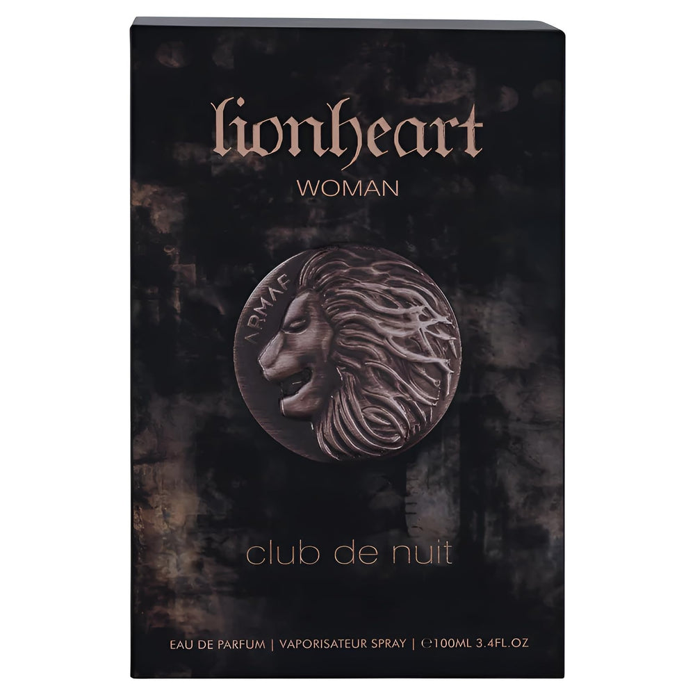 Armaf Club De Nuit Lionheart Mujer, notas cacao y jengibre para un corazón cálido.
