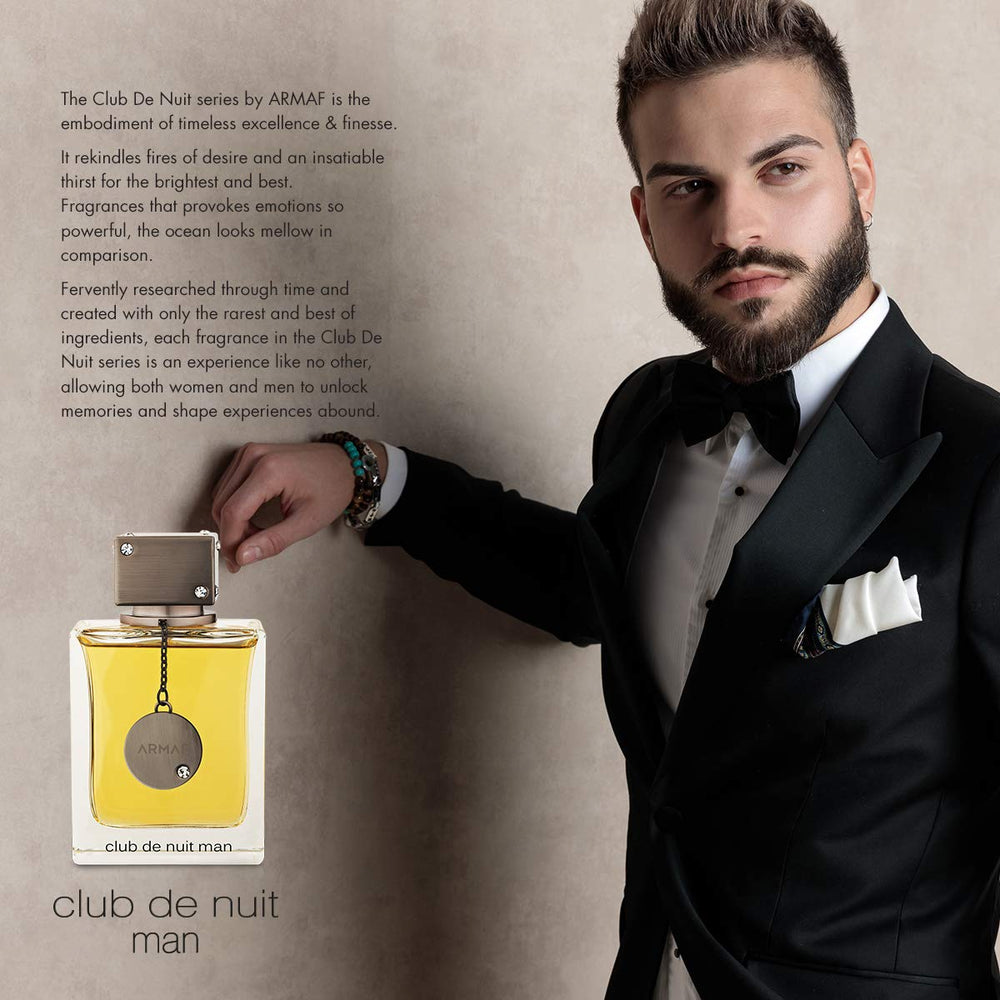 Armaf Club de Nuit Man, tapa cerrada, diseño compacto para llevar conmigo.