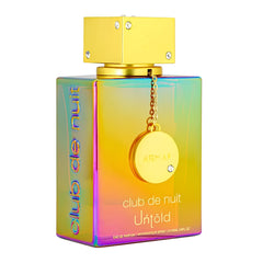 Armaf Club de Nuit Untold, botella elegante para un aroma duradero y envolvente.
