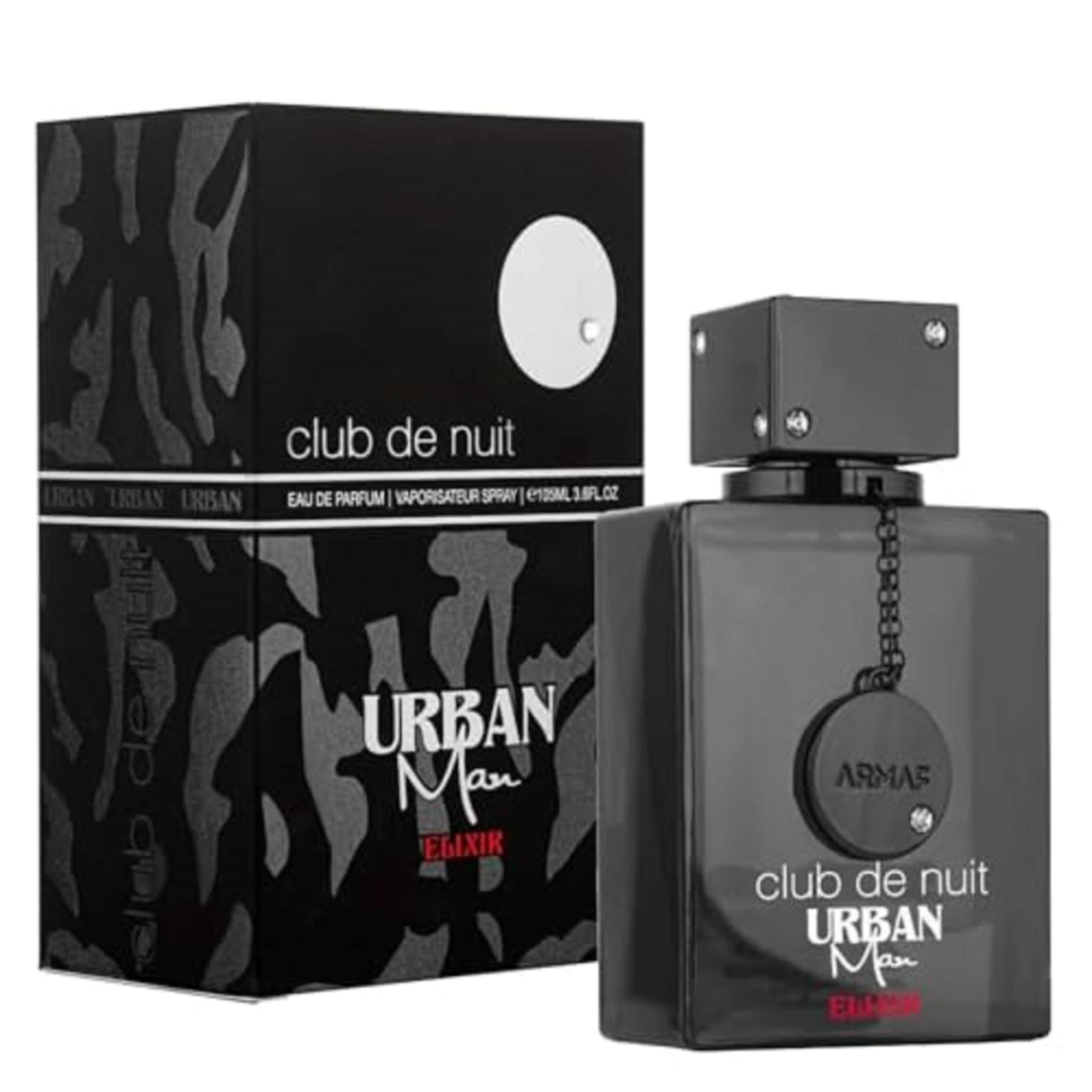 Imagen promocional de Armaf Club De Nuit Urban Elixir, transmite confianza diaria.