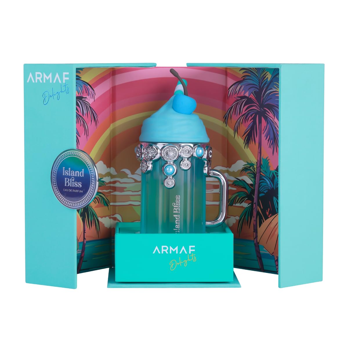 Armaf Delights Island Bliss muestra notas frutales para una apertura fresca.