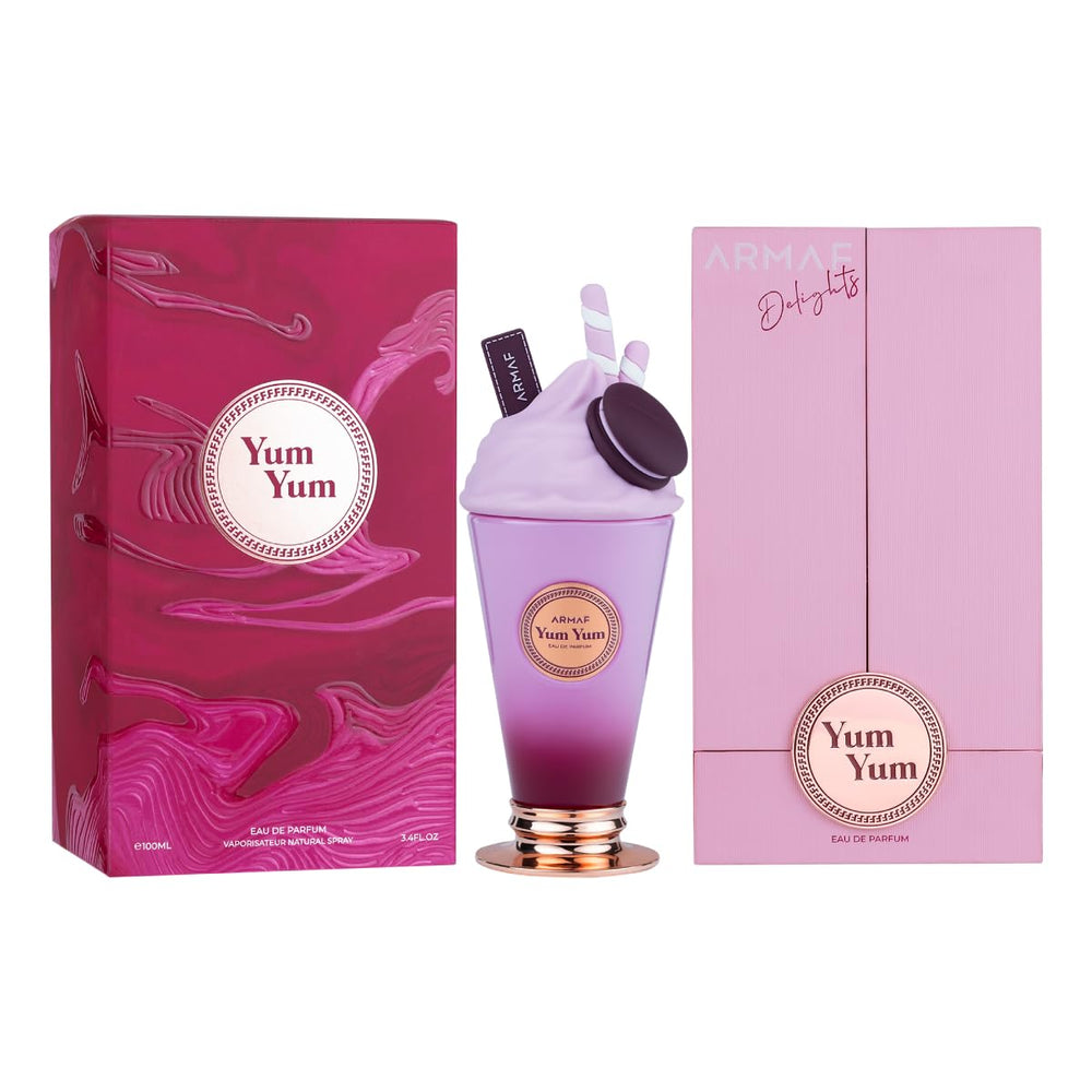 Armaf Delights Yum Yum corazón floral con rosa y flores blancas