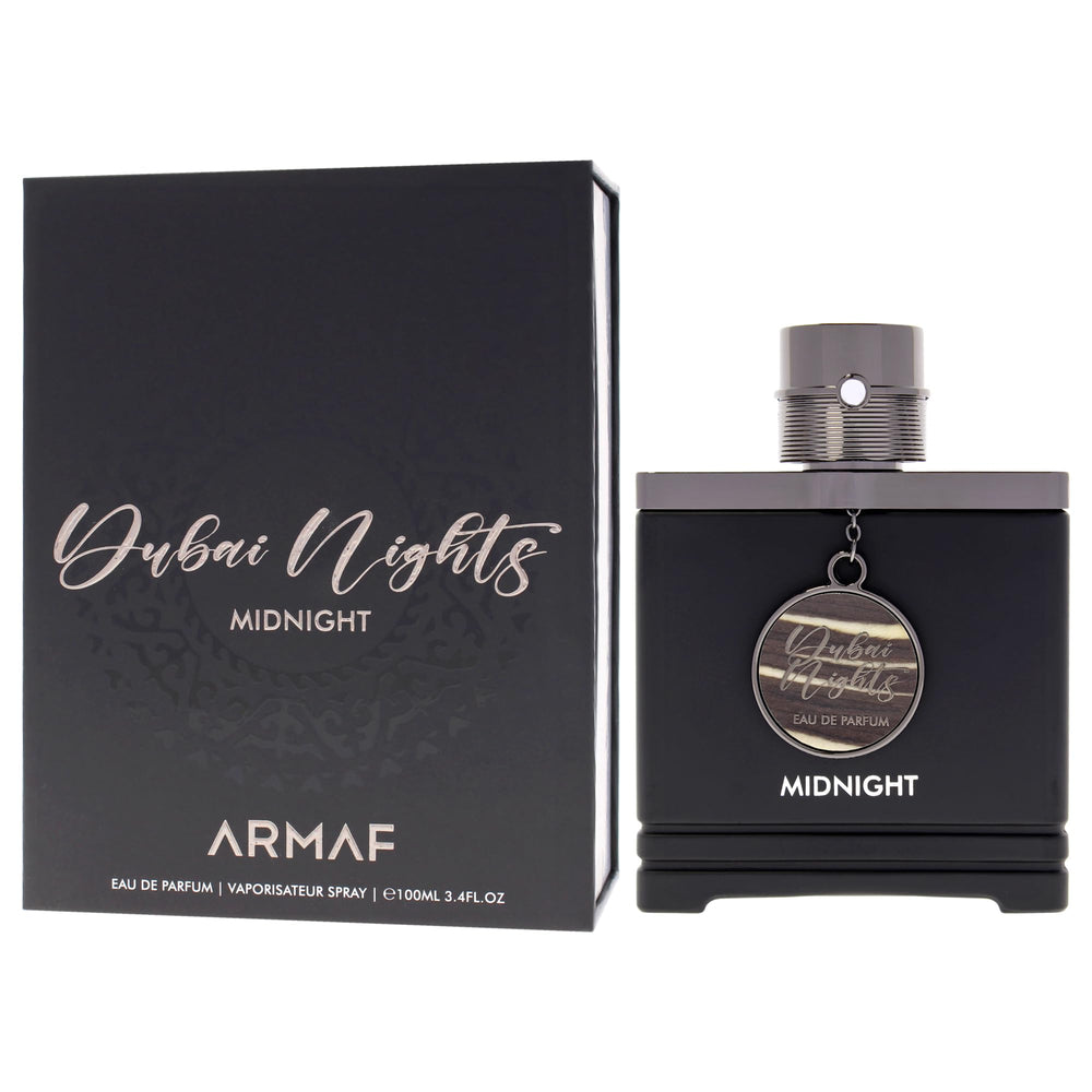 Armaf Dubai Nights Midnight, etiqueta visible ideal para regalar o lucir en eventos.