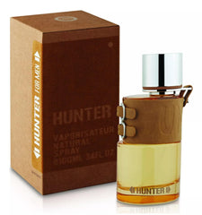Empaque frontal elegante de Armaf Hunter, ideal para regalo.