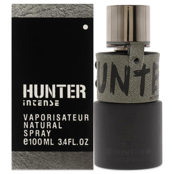 Armaf Hunter Intense, botella frontal, diseño elegante para distinguir en tu tocador.