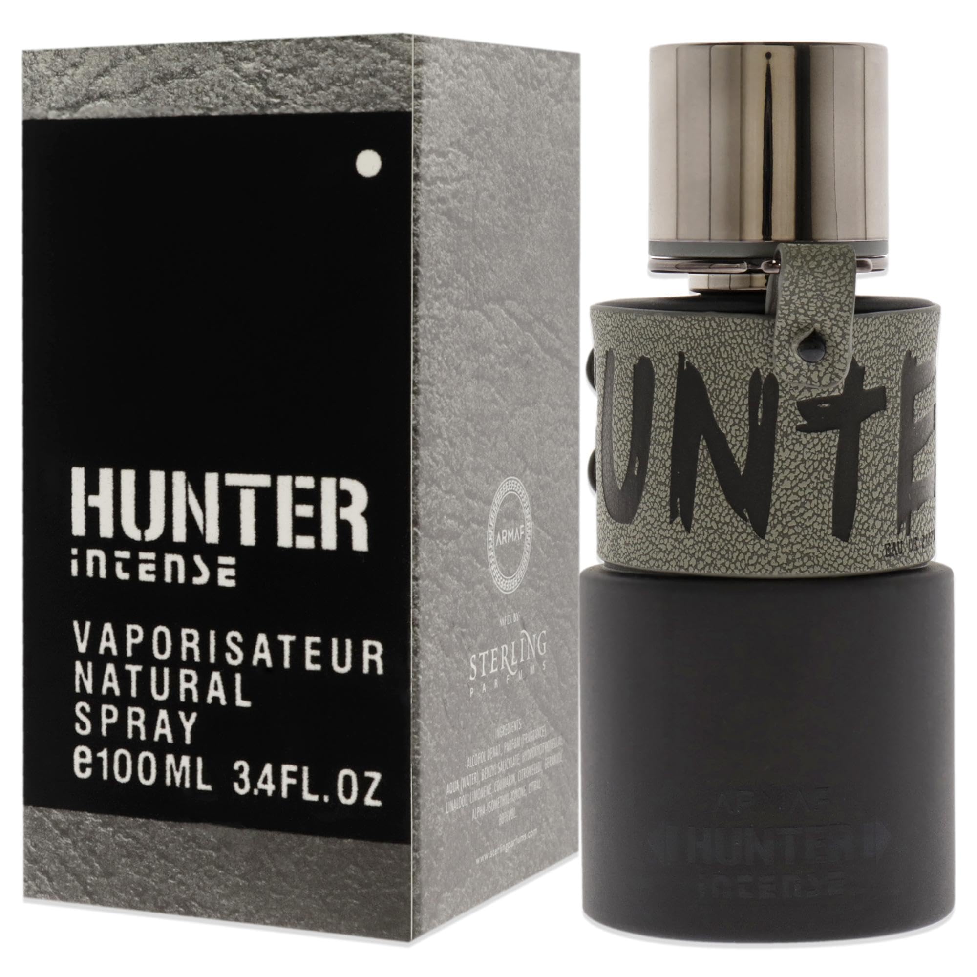 Armaf Hunter Intense, caja de presentación elegante para regalo o colección.