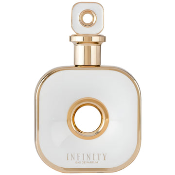 Frasco de Armaf Infinity para Mujeres, diseño elegante para realzar la confianza diaria.