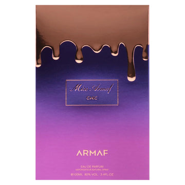 Miss Armaf Chic, aplicación suave en la piel para uso diario.