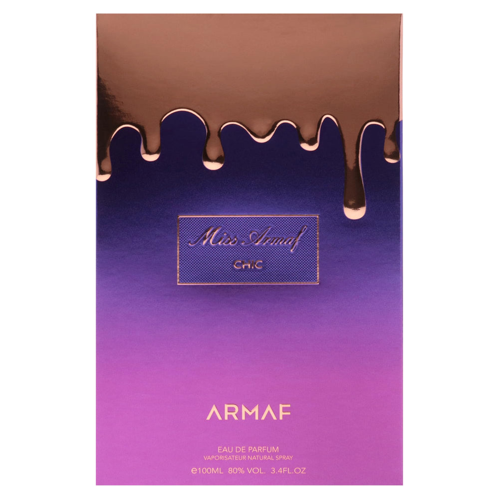 Miss Armaf Chic, aplicación suave en la piel para uso diario.