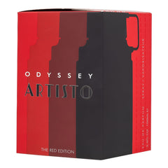 Armaf Odyssey Artisto Rojo: empaque rojo para colección y exhibición
