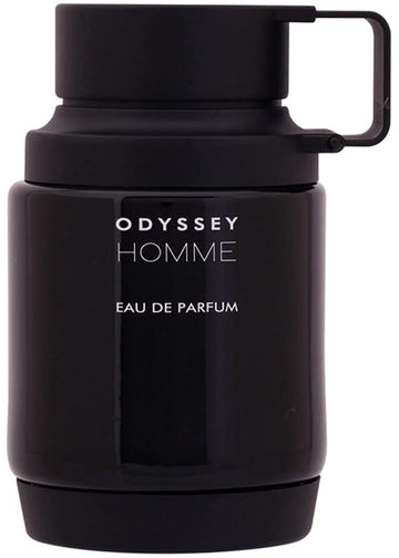 Armaf Odyssey Homme: vista frontal de la botella con aroma duradero para uso diario.