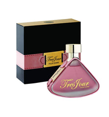 Armaf Tres Jour para mujer, botella frontal, aroma floral ligero para el día.