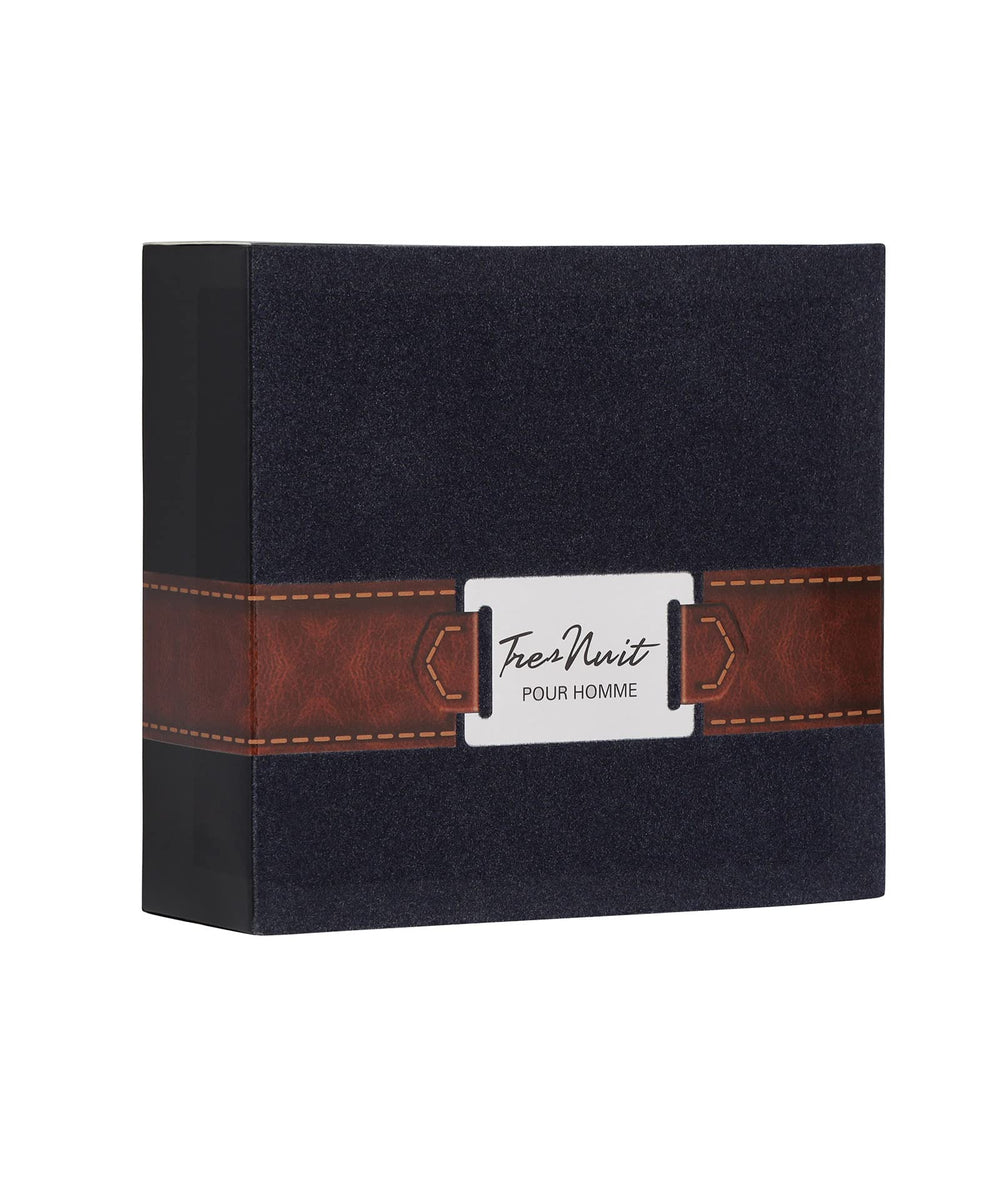 Caja de regalo Armaf Tres Nuit Pour Homme, diseño atractivo.