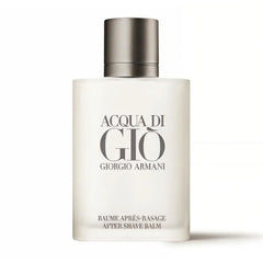 Armani Beauty Acqua di Gio bálsamo post-afeitado: botella elegante para hidratación suave tras el afeitado.