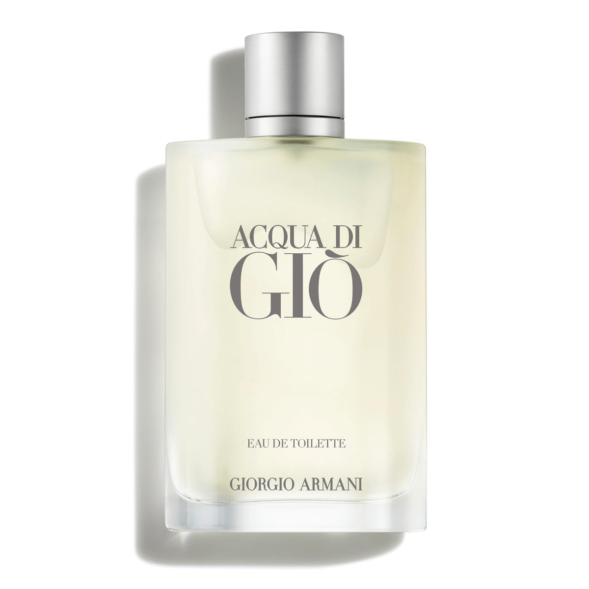 Armani Beauty Acqua di Gio, botella frontal, frescura mediterránea para uso diario.