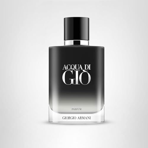 Armani Beauty Acqua di Gio Parfum, empaque exterior que inspira confianza y sofisticación.
