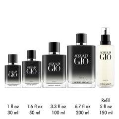 Armani Beauty Acqua di Giò Parfum, empaque mate, estética sobria y elegante.