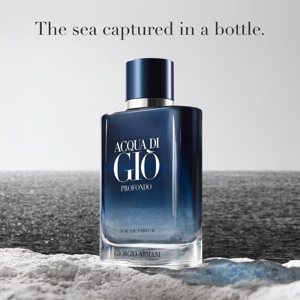 Armani Beauty Acqua di Giò Profondo, aplicación en puntos de pulso para difusion precisa.