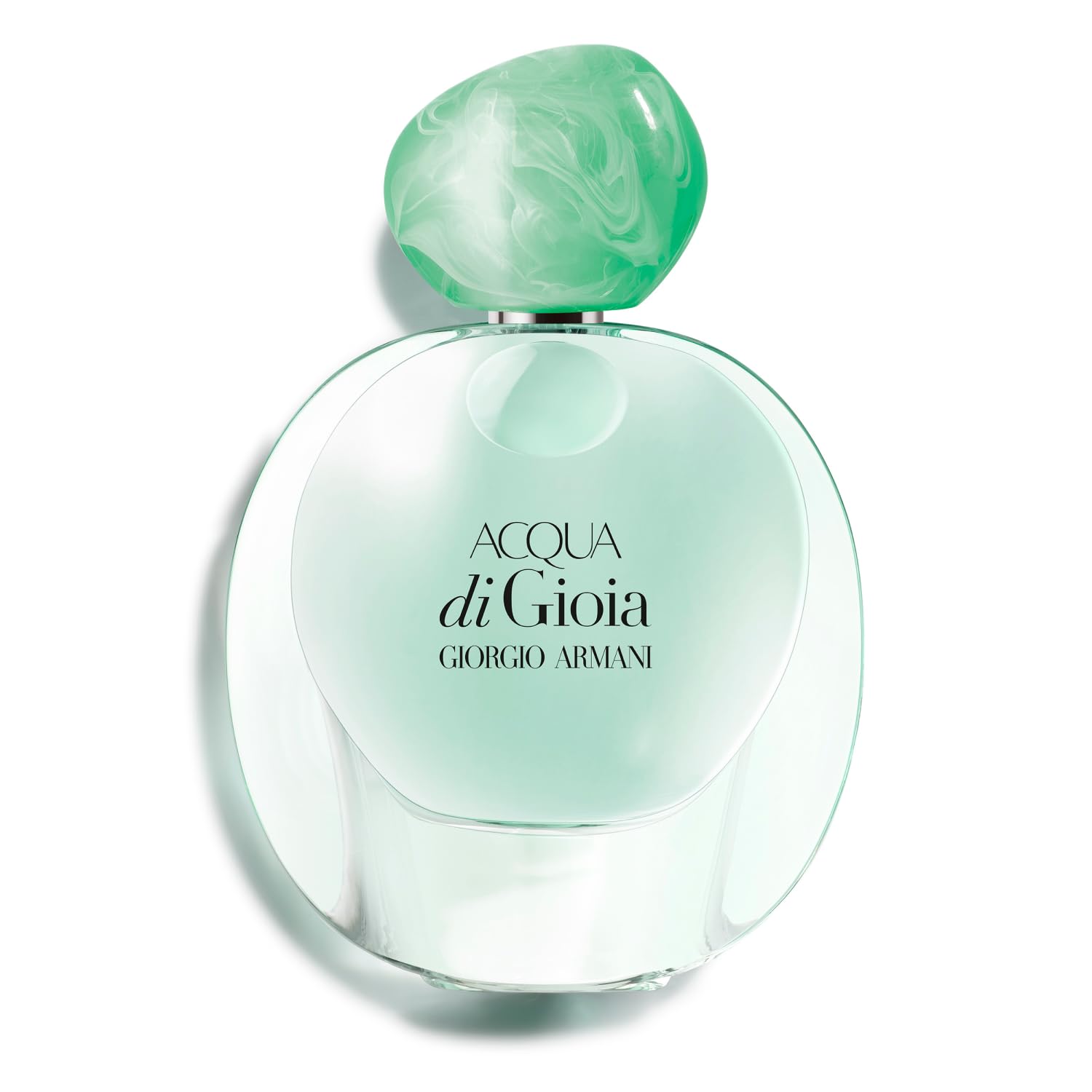Armani Beauty Acqua di Gioia: botella verde con diseño elegante para refrescar el día.