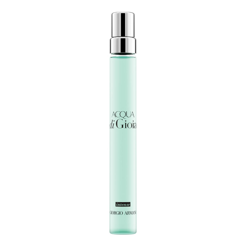 Armani Beauty Acqua Di Gioia Intensa, botella redonda, aroma floral cítrico para mujer.