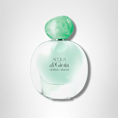 Armani Beauty Acqua di Gioia: envase translúcido bajo luz suave.