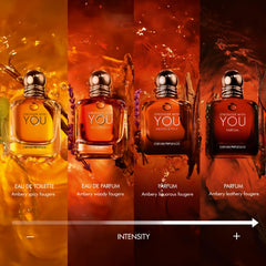 Armani Beauty Stronger With You Absolutely — caja empaque, presentación premium para regalo.