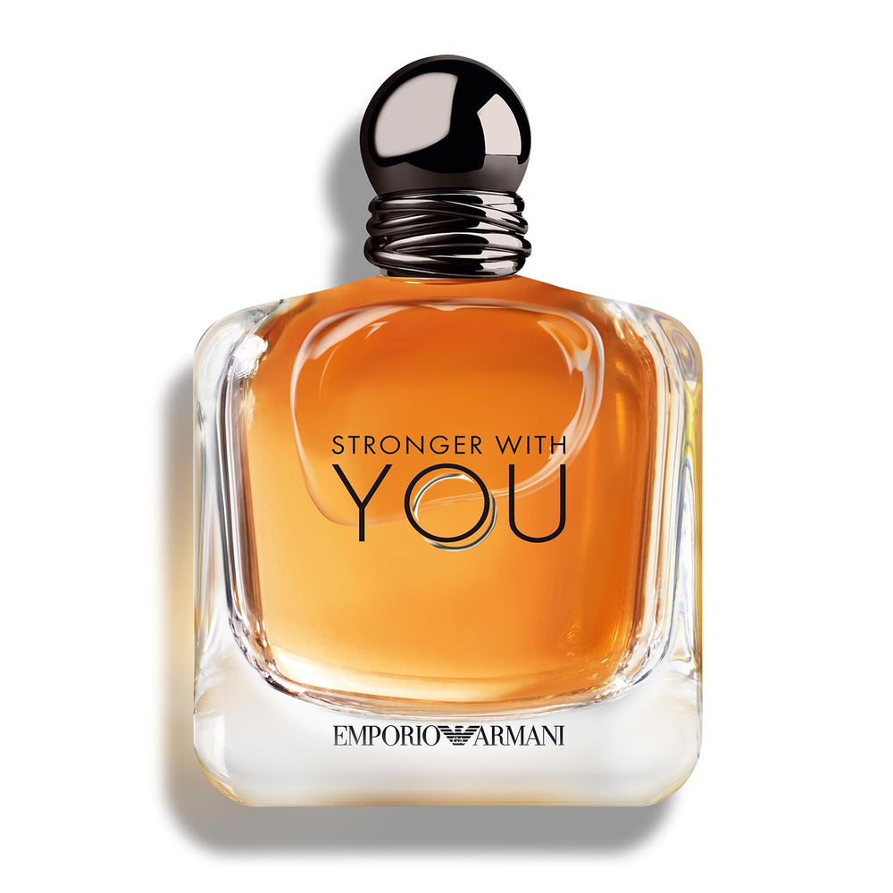 Armani Beauty Stronger With You, frasco frontal, aroma cálido ideal para reuniones.