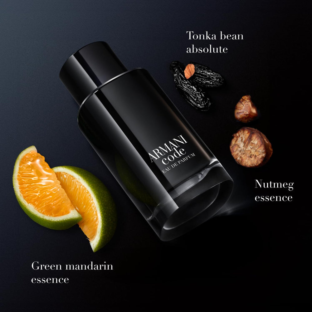 Armani Code Eau de Parfum: caja exterior, empaque sofisticado ideal para regalo.